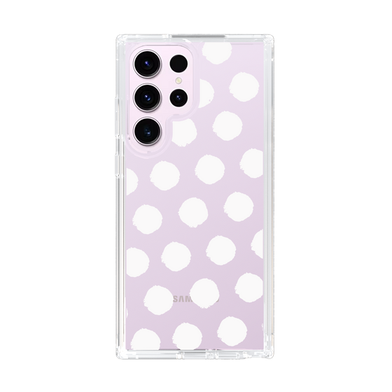 Slim Protection Case［ Original - Favorite Color Polka Dots - White ］