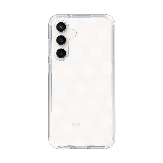 Slim Protection Case［ Original - Favorite Color Polka Dots - White ］