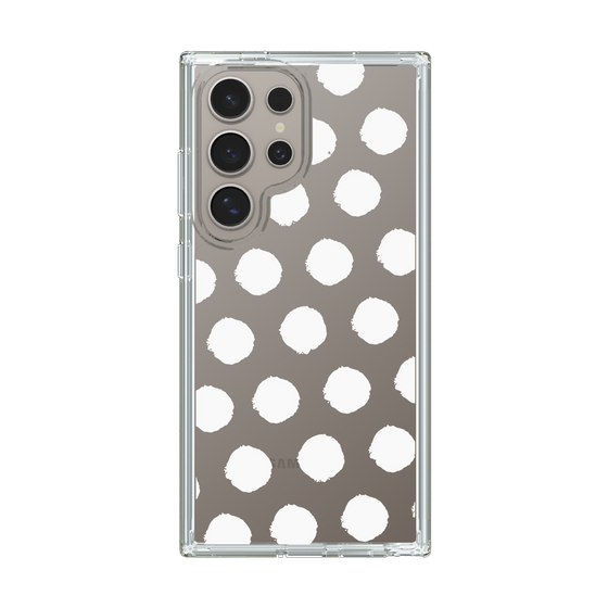 Slim Protection Case［ Original - Favorite Color Polka Dots - White ］