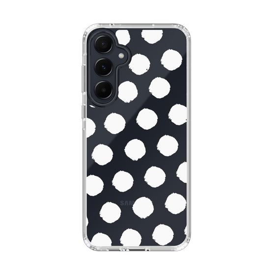 Slim Protection Case［ オリジナル - 推し色水玉 - ホワイト ］