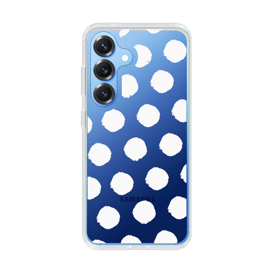 Slim Protection Case［ Original - Favorite Color Polka Dots - White ］