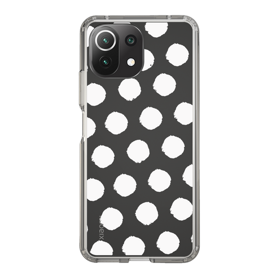 Slim Protection Case［ Original - Favorite Color Polka Dots - White ］