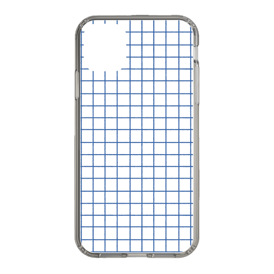 Slim Protection Case［ Original - Favorite Color Check - Blue ］