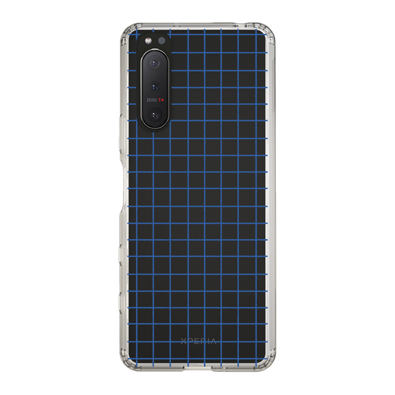 Slim Protection Case［ Original - Favorite Color Check - Blue ］