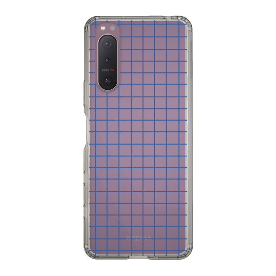 Slim Protection Case［ Original - Favorite Color Check - Blue ］