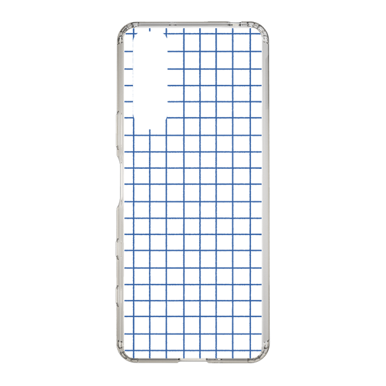 Slim Protection Case［ Original - Favorite Color Check - Blue ］