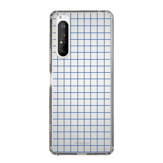 Slim Protection Case［ Original - Favorite Color Check - Blue ］