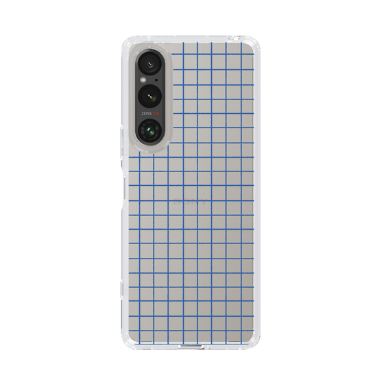 Slim Protection Case［ Original - Favorite Color Check - Blue ］