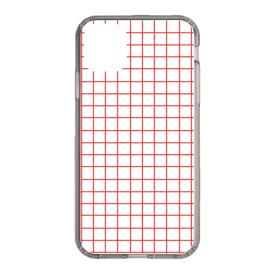 Slim Protection Case［ Original - Favorite Color Check - Red ］