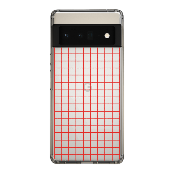 Slim Protection Case［ Original - Favorite Color Check - Red ］