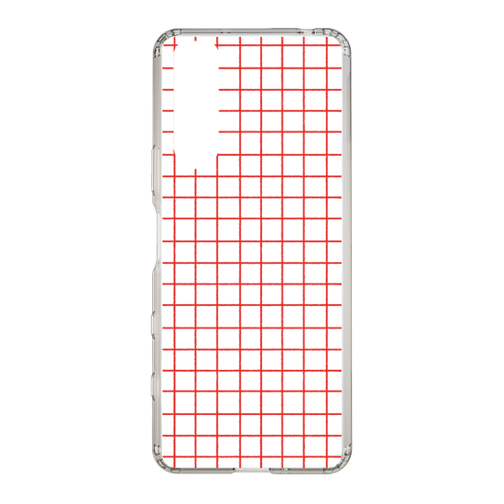 Slim Protection Case［ Original - Favorite Color Check - Red ］