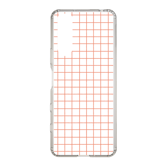 Slim Protection Case［ Original - Favorite Color Check - Orange ］