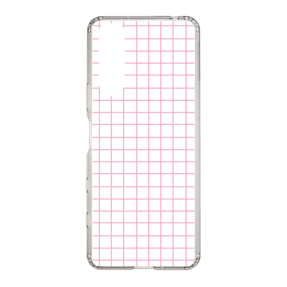 Slim Protection Case［ Original - Favorite Color Check - Pink ］