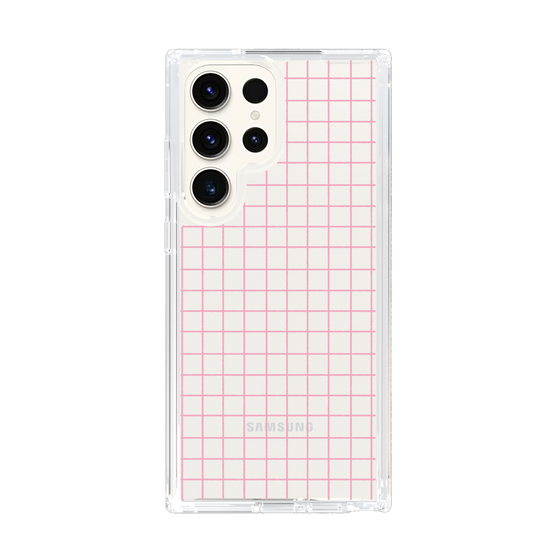 Slim Protection Case［ Original - Favorite Color Check - Pink ］