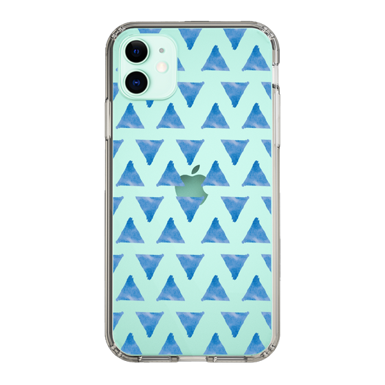 Slim Protection Case［ Original - Favorite Color Triangle - Blue ］