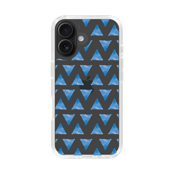 Slim Protection Case［ Original - Favorite Color Triangle - Blue ］