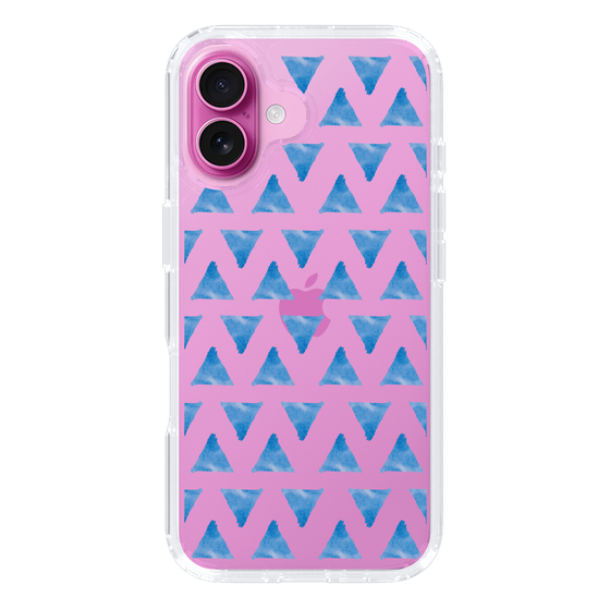 Slim Protection Case［ Original - Favorite Color Triangle - Blue ］