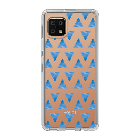 Slim Protection Case［ Original - Favorite Color Triangle - Blue ］