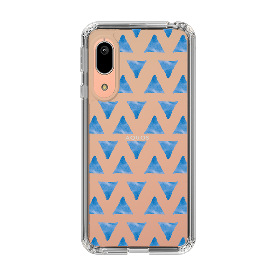 Slim Protection Case［ Original - Favorite Color Triangle - Blue ］