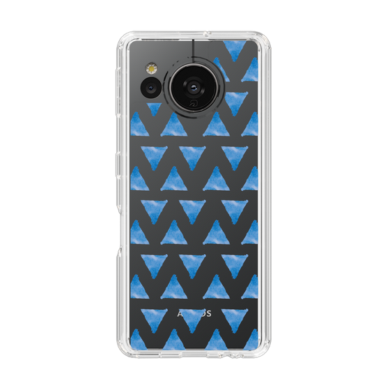 Slim Protection Case［ Original - Favorite Color Triangle - Blue ］