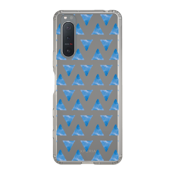 Slim Protection Case［ Original - Favorite Color Triangle - Blue ］