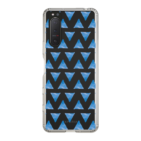 Slim Protection Case［ Original - Favorite Color Triangle - Blue ］