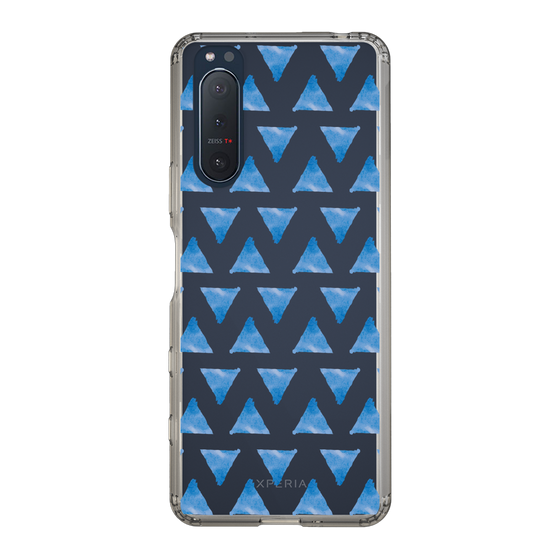 Slim Protection Case［ Original - Favorite Color Triangle - Blue ］