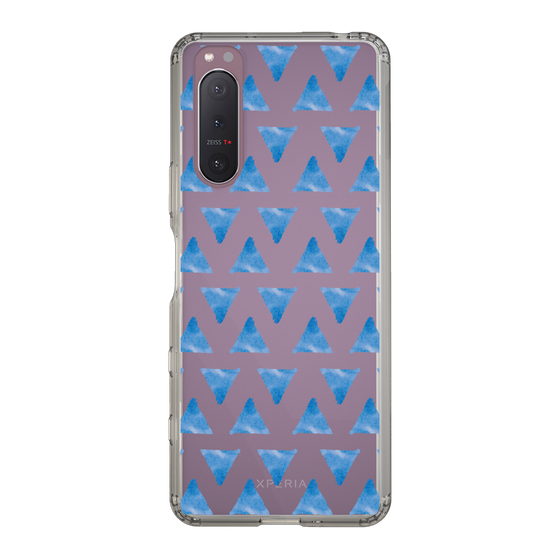 Slim Protection Case［ Original - Favorite Color Triangle - Blue ］