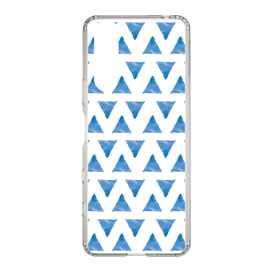 Slim Protection Case［ Original - Favorite Color Triangle - Blue ］