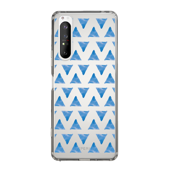 Slim Protection Case［ Original - Favorite Color Triangle - Blue ］