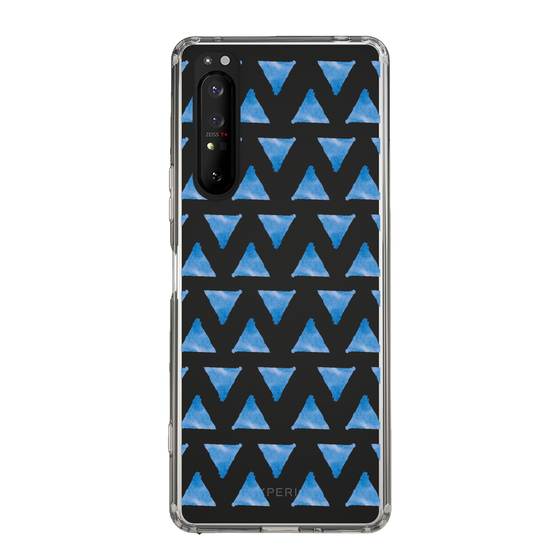 Slim Protection Case［ Original - Favorite Color Triangle - Blue ］