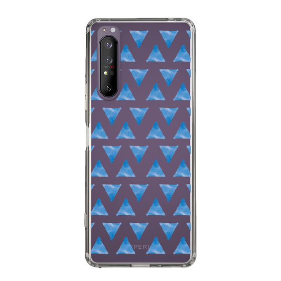 Slim Protection Case［ Original - Favorite Color Triangle - Blue ］
