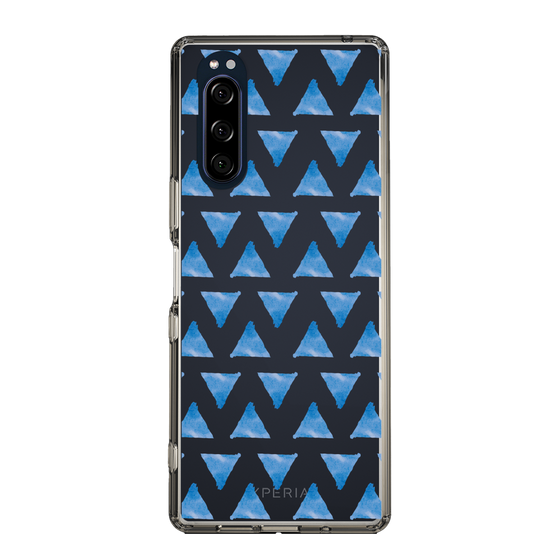 Slim Protection Case［ Original - Favorite Color Triangle - Blue ］
