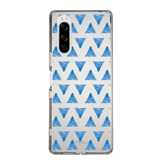 Slim Protection Case［ Original - Favorite Color Triangle - Blue ］