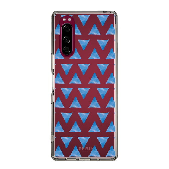 Slim Protection Case［ Original - Favorite Color Triangle - Blue ］