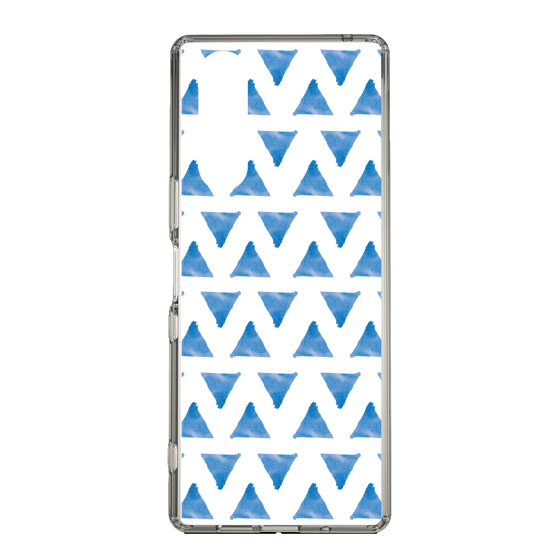Slim Protection Case［ Original - Favorite Color Triangle - Blue ］
