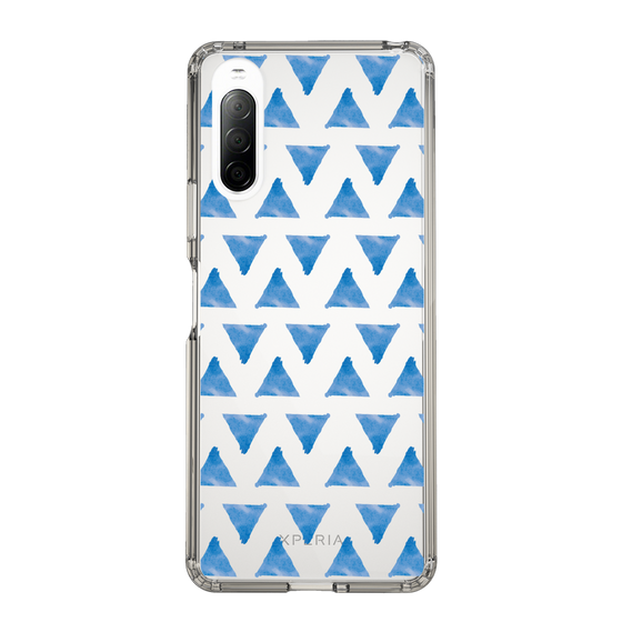Slim Protection Case［ Original - Favorite Color Triangle - Blue ］