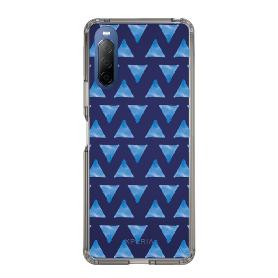 Slim Protection Case［ Original - Favorite Color Triangle - Blue ］
