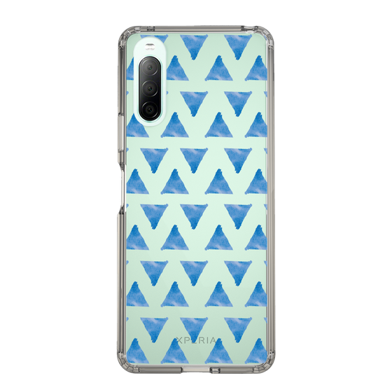 Slim Protection Case［ Original - Favorite Color Triangle - Blue ］