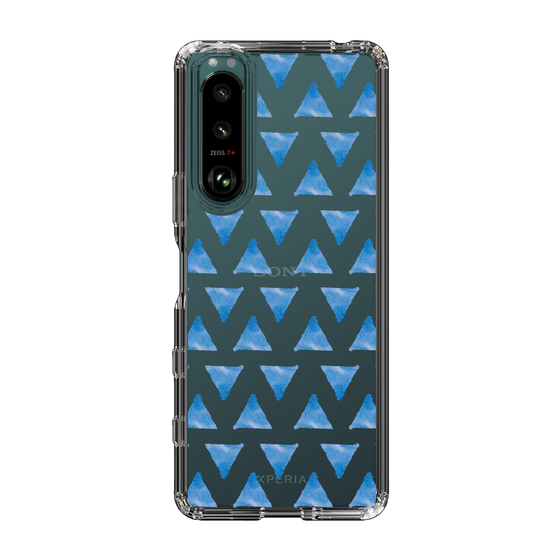 Slim Protection Case［ Original - Favorite Color Triangle - Blue ］
