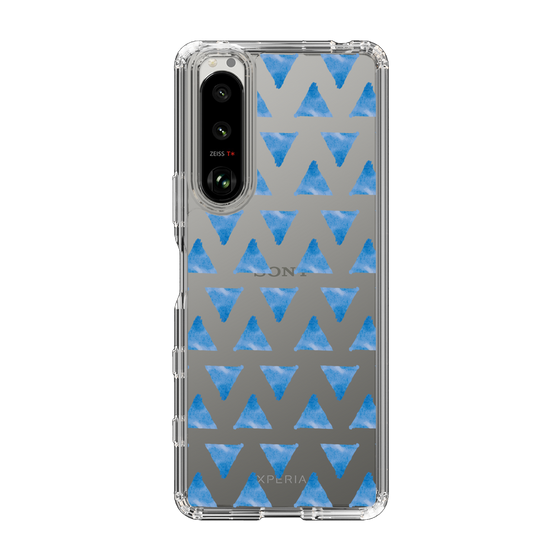 Slim Protection Case［ Original - Favorite Color Triangle - Blue ］