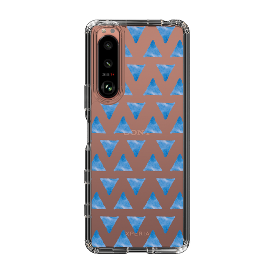 Slim Protection Case［ Original - Favorite Color Triangle - Blue ］