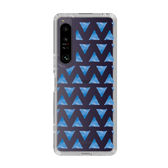 Slim Protection Case［ Original - Favorite Color Triangle - Blue ］