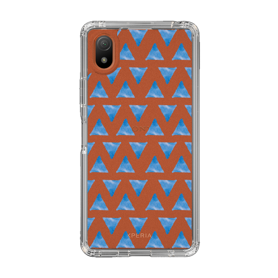 Slim Protection Case［ Original - Favorite Color Triangle - Blue ］