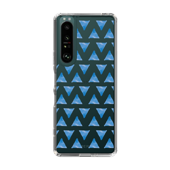 Slim Protection Case［ Original - Favorite Color Triangle - Blue ］