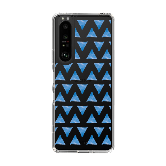 Slim Protection Case［ Original - Favorite Color Triangle - Blue ］