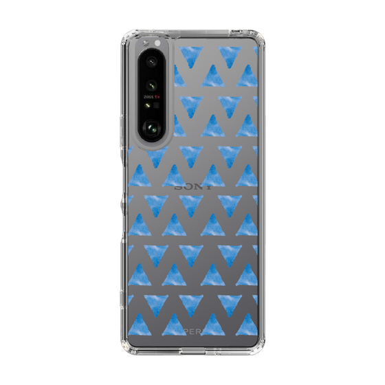 Slim Protection Case［ Original - Favorite Color Triangle - Blue ］
