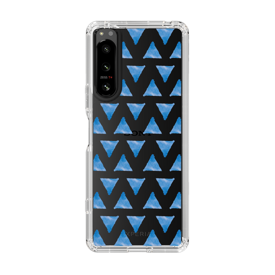 Slim Protection Case［ Original - Favorite Color Triangle - Blue ］