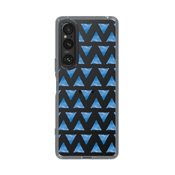 Slim Protection Case［ Original - Favorite Color Triangle - Blue ］