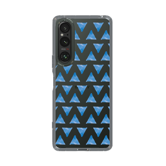 Slim Protection Case［ Original - Favorite Color Triangle - Blue ］